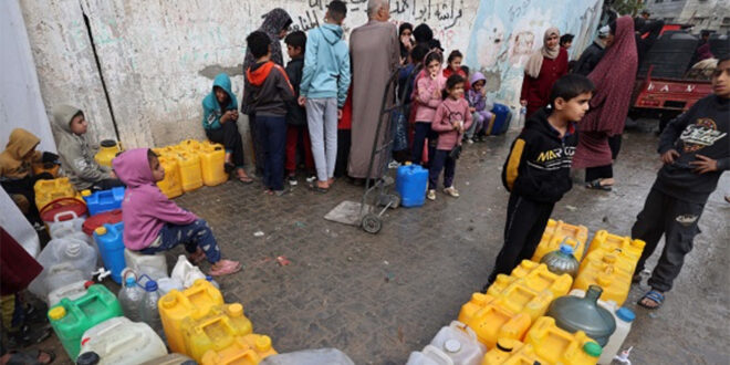 سلطة المياه الفلسطينية: الوضع المائي الكارثي في غزة يتطلب تدخلات دولية